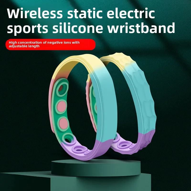 

Anti Static Wrist Strap with Grounding Cord, Silicone ESD Bracelet for Electronics, Static Discharge Eliminator