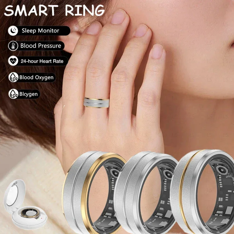 

2025 Smart Ring Men Women Health Monitor IP68 5ATM Waterproof Smartring Fitness Tracker Man Smart Rings Multiple Sport Modes