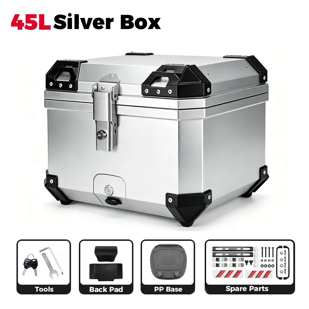 45L/57L/65L Motorfiets Top Box Universele Opslag Helmen Staart Gevallen Voor Honda Voor Suzuki Voor YAMAHA voor BMW Staart Doos Achter Case