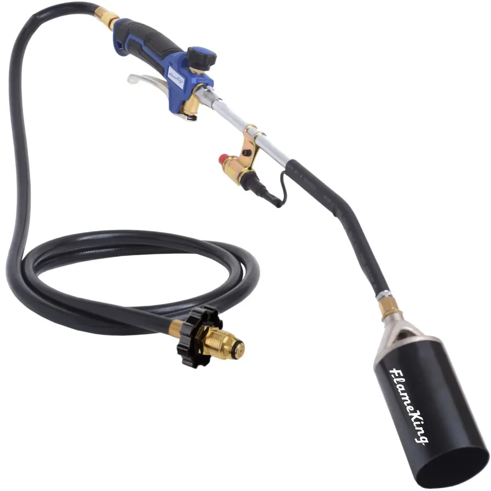 

Propane Torch Heavy Duty Weed Burner 340,000 BTU with Piezo Igniter and 6-ft Hose Regulator Assembly