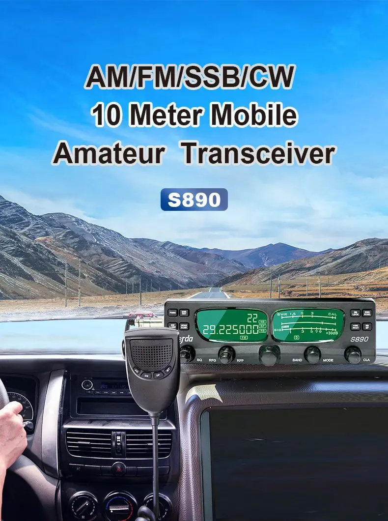 Starft S890 AM FM SSB CB-radio 27 Mhz 10M mobiele transceiver Krachtige CB-radio