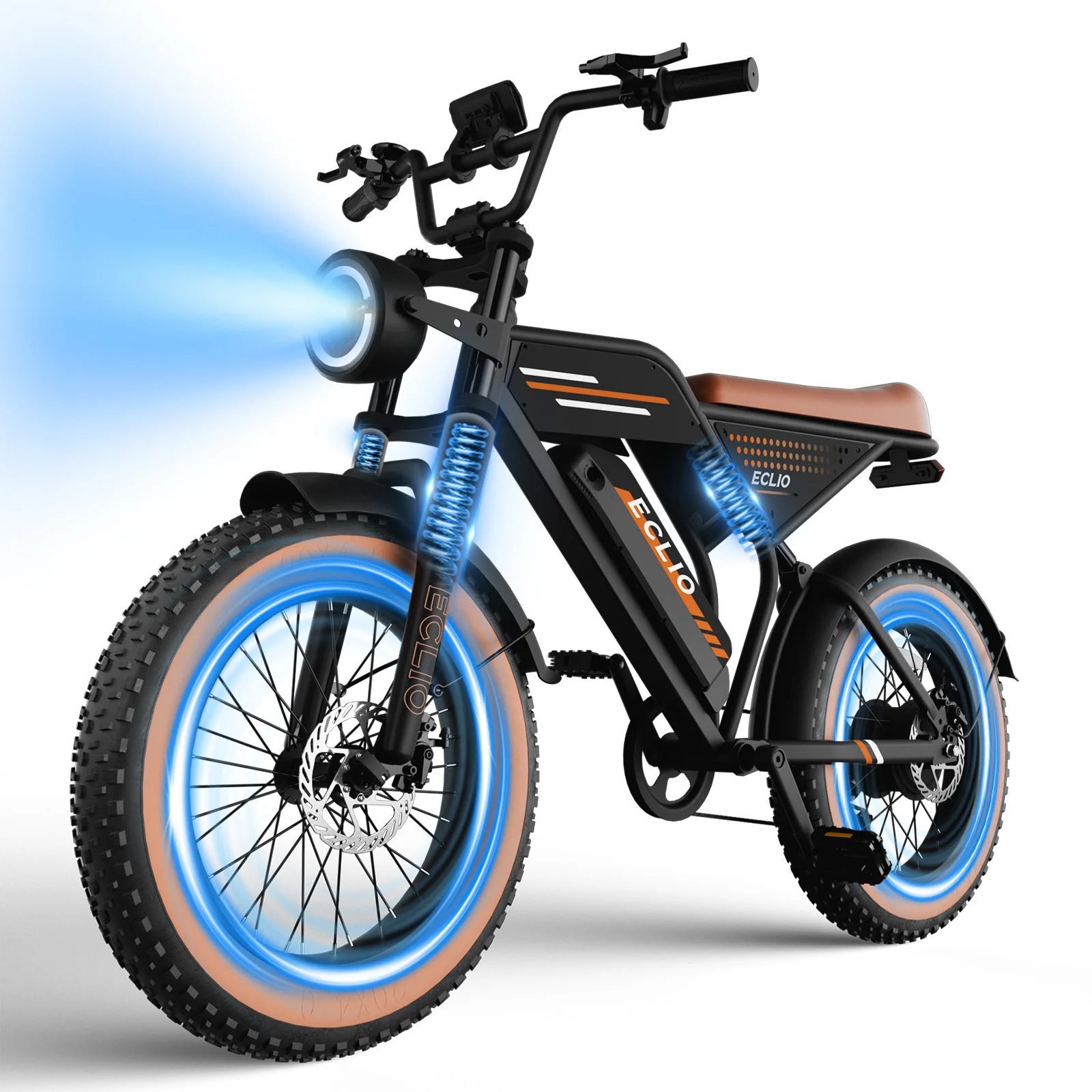 

Electric Bike for Adults, 500W Motor 20MPH, 48V 13Ah Battery 40-65Miles Ebike Moped Style, 20*4.0'' Fat Tire Electric Dirt Bike