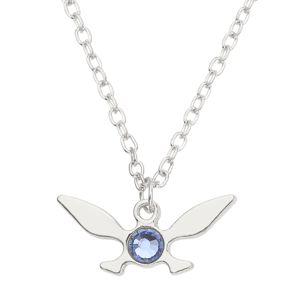 Cute Fashion Little Butterfly Charm Necklace Creative Cartoon Pendant Game Periphery Accessory for Friend Surprise Gift