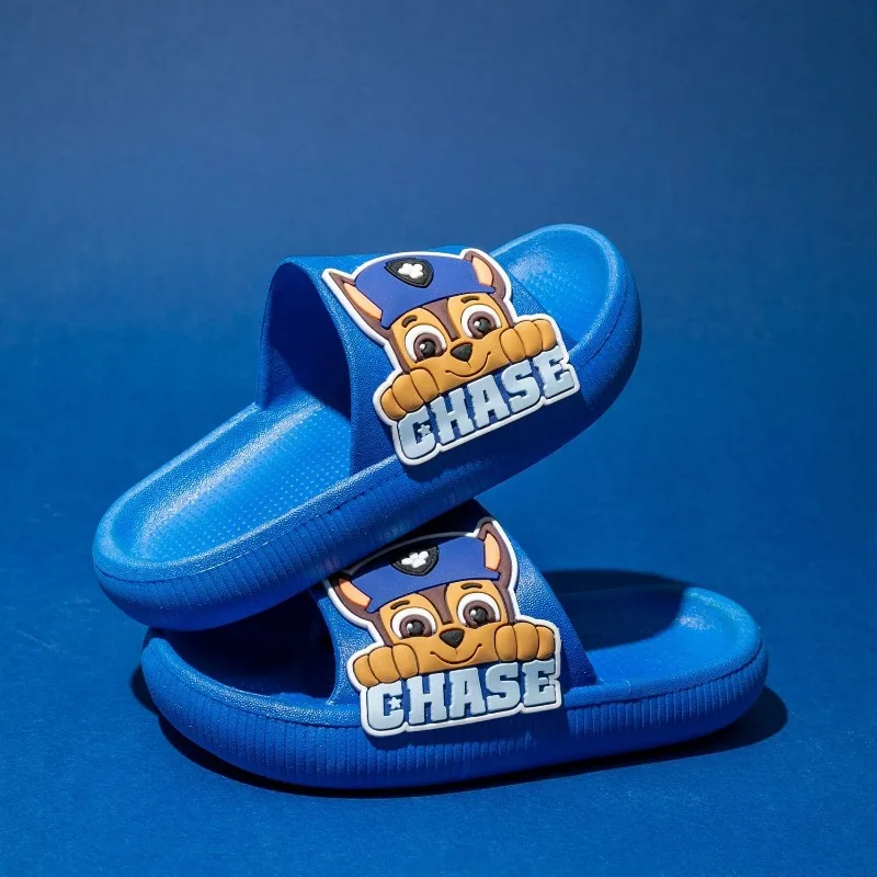 الكرتون باو باترول النعال للبنين بنات مطاردة الحمام بركة النعال عدم الانزلاق سميكة الوجه يتخبط Kawaii سكاي الأحذية الهدايا #4