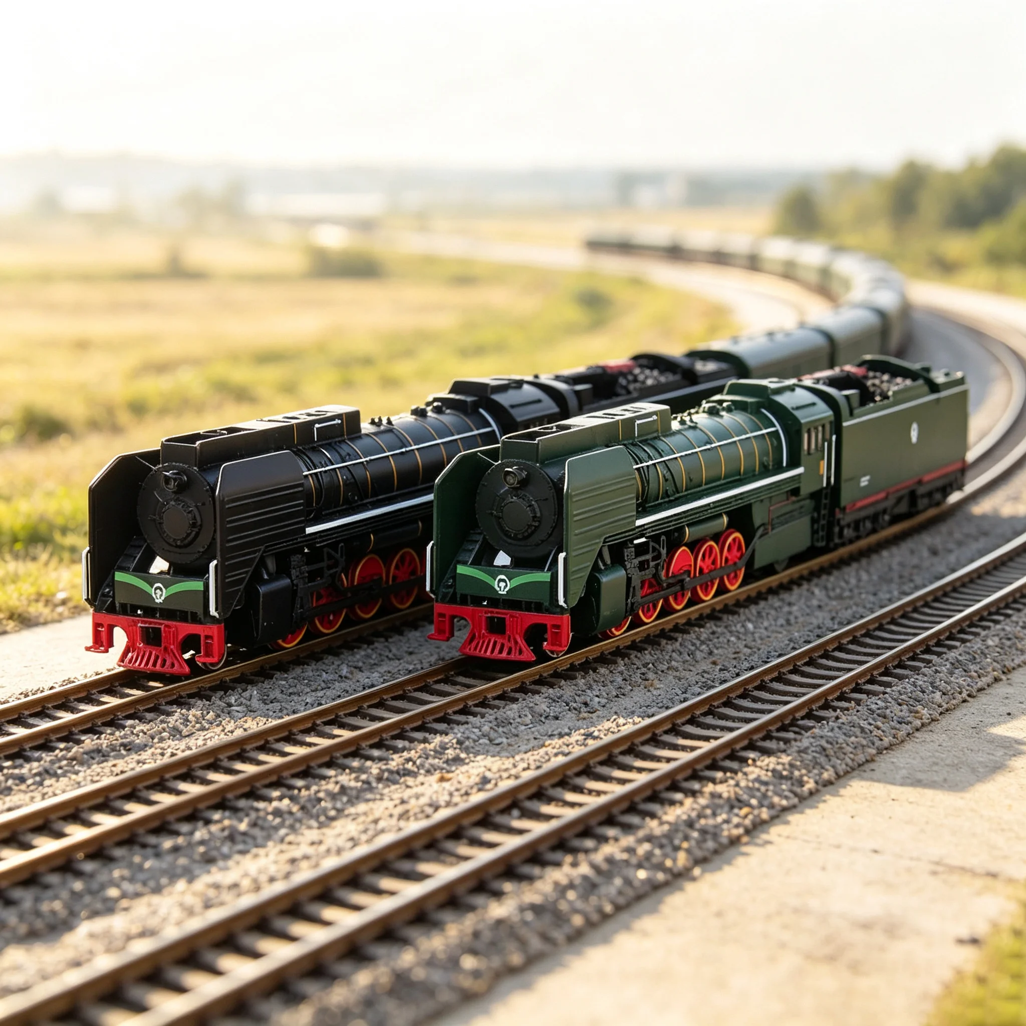 1/87 Classic Retro Train Model with Sound and Light Inertia Alloy Car Collection Decorations Toys Birthday Gifts