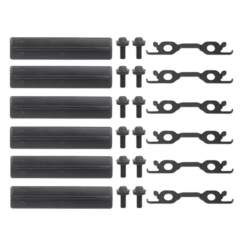 A33K-Bracket Clip Kit 6Pcs Roof Drip Rack Removal Cover Bolts(75596-35020) For Toyota FJ Cruiser 07- 14 For Prado Lexus 75596-35