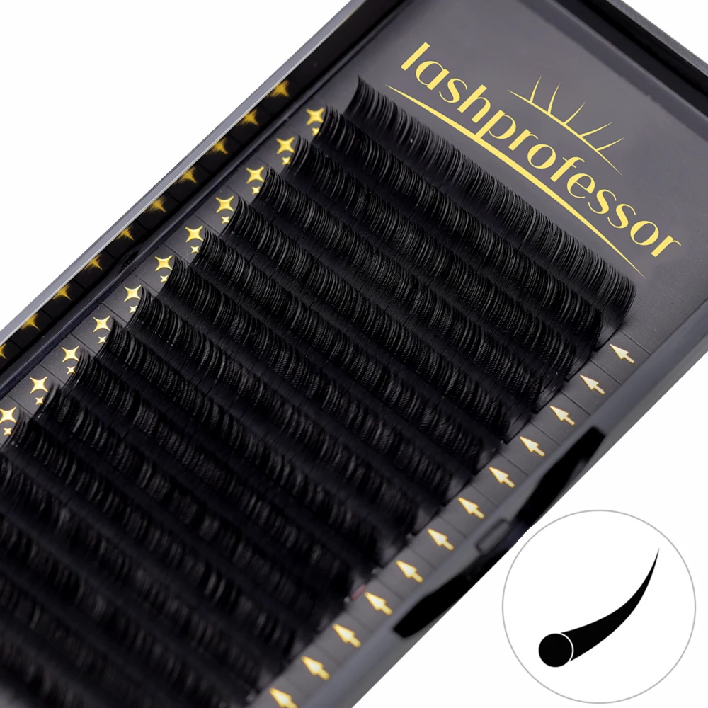 

Lashprofessor Eyelash Extensions Matte Black Russian Volume & Classic Individual Single Lashes Extension Faux Mink Eyelashes