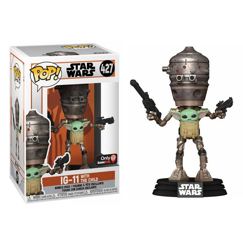 NEW FUNKO POP Yoda #269 IG-11 #427 Darth Vader #428 BOBA FETT #478 Vinyl Action Toys for Figure Dolls Ornaments Decoration Gifts