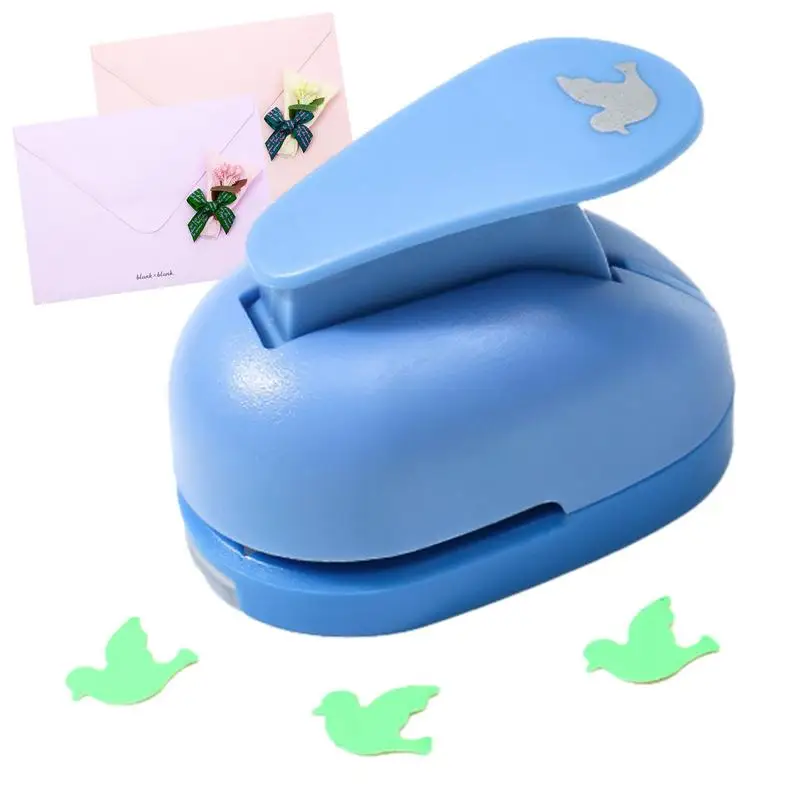 Mini Portable Cartoon Shapes Paper Puncher, Hole Punch para Artesanato, Cartões, Cartões infantis