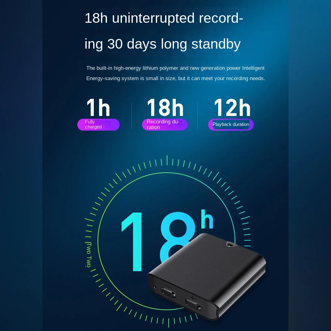 UltraThin Mini Sound Recorder Portable MP3 Player Small Voice Recorder For Children In Kindergarten Safety Espia Audio Recorder