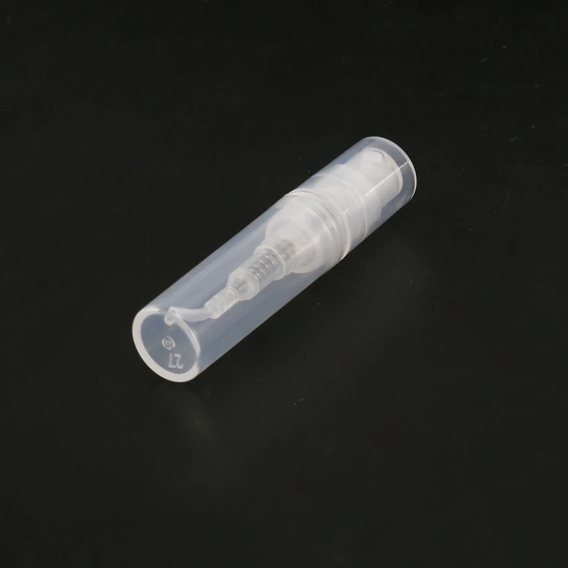 300 szt. Przezroczysty atomizer 2 ml plastikowa butelka w sprayu jednorazowe perfumy pusta butelka na próbki na imprezę podróżniczą