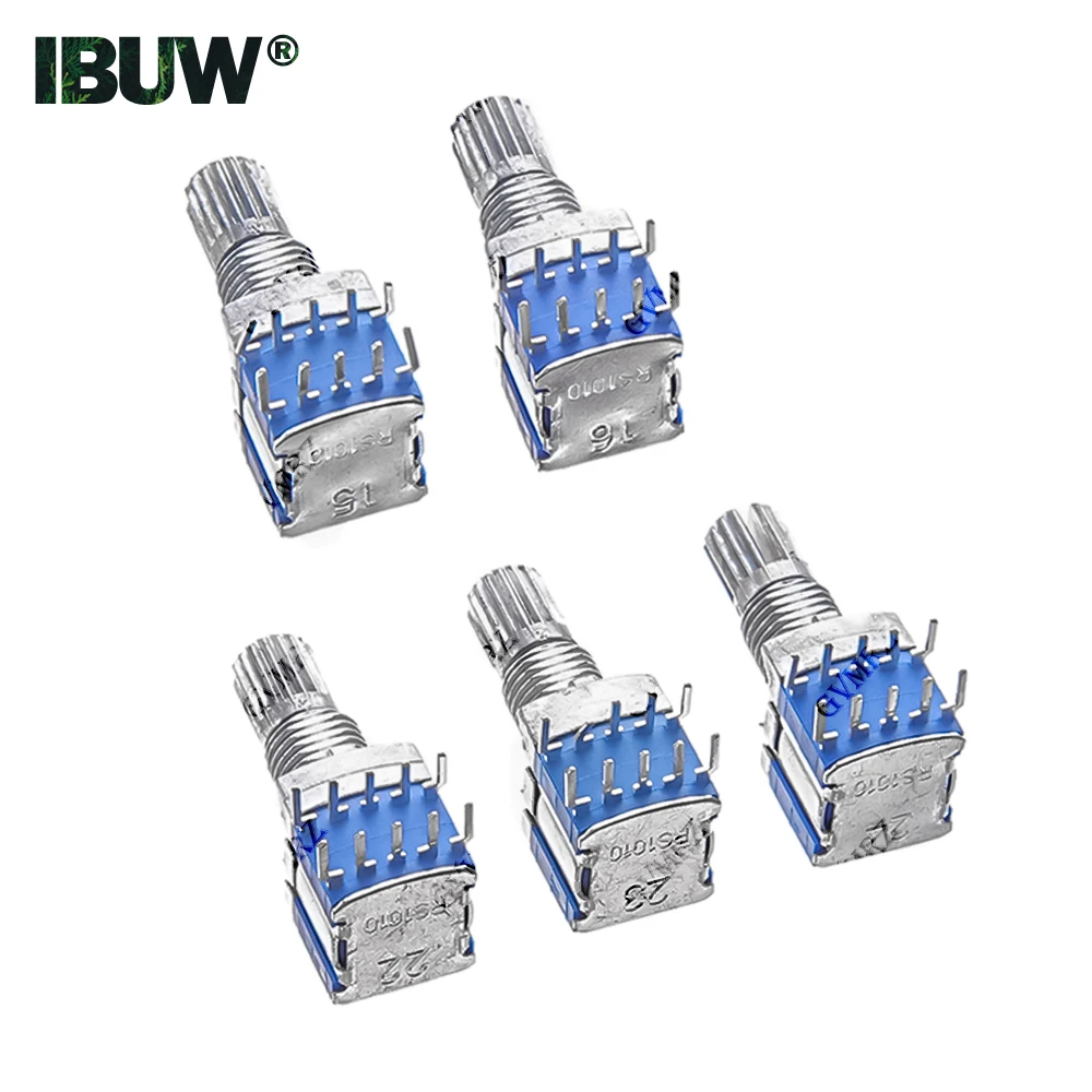 5PCS RS1010 Rotary Switch 15mm Shaft 1P2T-1P6T 2P2T-2P4T Selector Switch