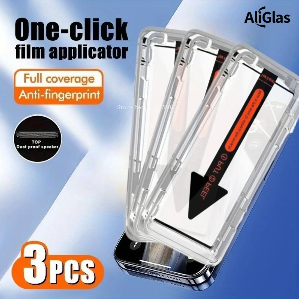 3Pcs Tempered Glass Film Protector For OPPO Find X9 Pro X9 X8S Plus Easy One-Click Application HD Film For OPPO Find X8 Ultra X9