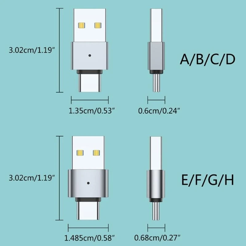 빠른 데이터 전송 및 충전을위한 신뢰할 수있는 USB 유형 C 어댑터 커넥터