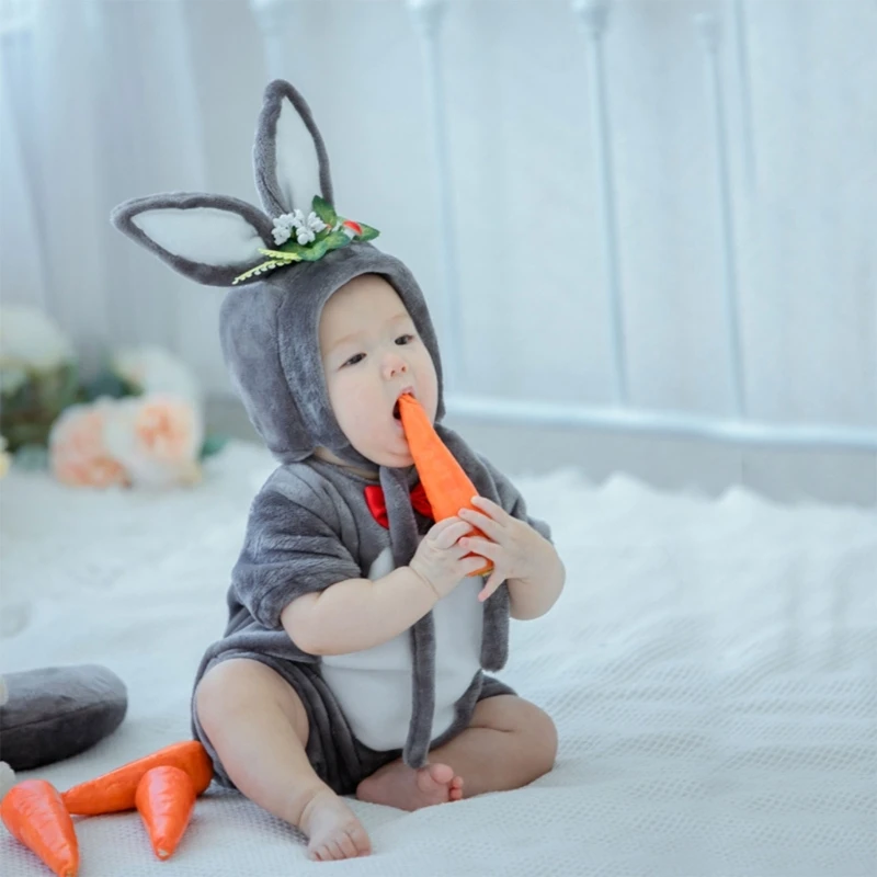 Newborn Photography Costume Suit Rabbit Year Spring Festiva New Year Photo Props