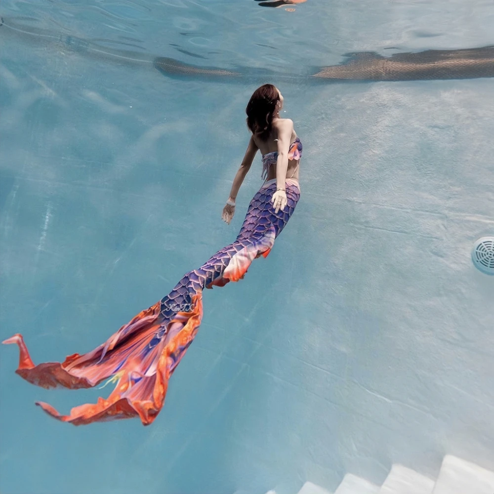 

Dream Original Adult Mermaid Tail For Swimming HD Swimmable Swimsuit Can Add Monofin For Free Diving Oceanarium Performance