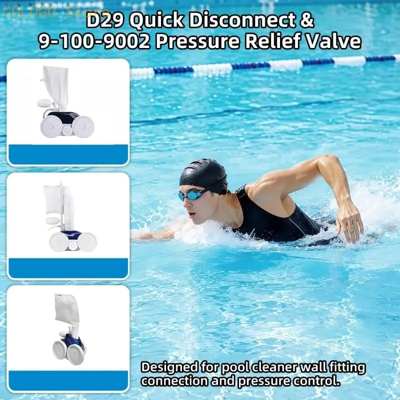 Pool Cleaner Wall Repair Connector, Pressure Relief Valves for Vehicle 280 380 D0LD
