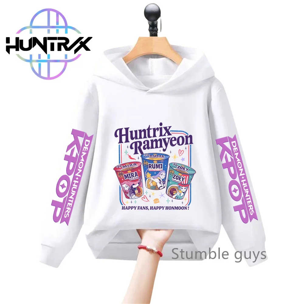 الخريف KPop شيطان الصيادين الاطفال هوديي طويلة الأكمام البلوز أنيمي الكرتون الفتيان ملابس الفتيات العصرية 2026 جديد #2