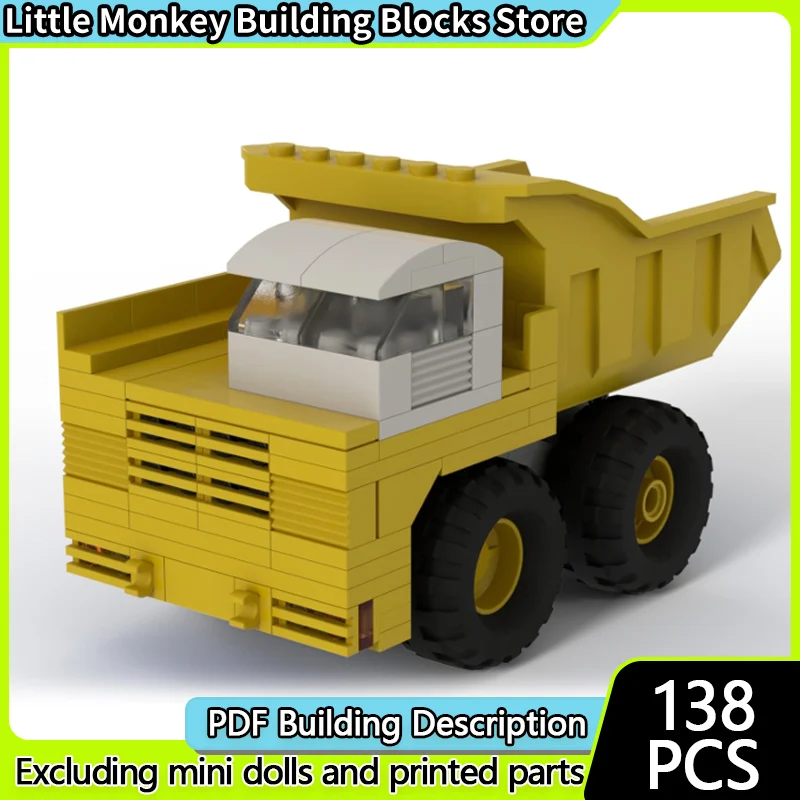 

City Car Model MOC Building Bricks City Mini Transport Dump Truck Modular Technology Children Holiday Gifts Assemble Toys Suit
