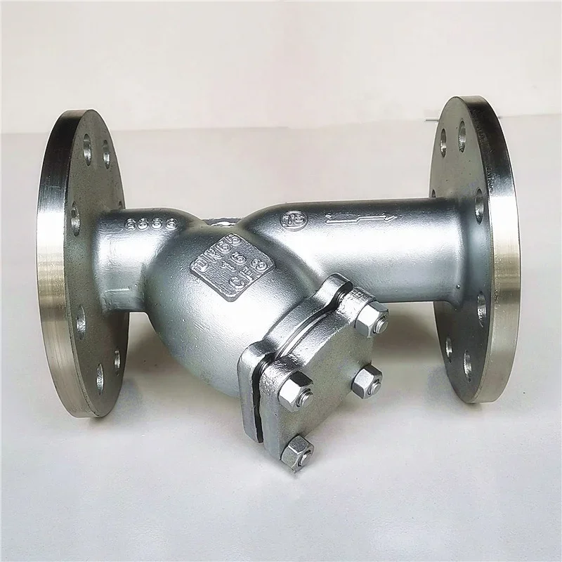 Precision GL41W-16P flange pipeline, stainless steel 304 Y-shaped filter, steam filtration, dirt removal, and anti clogging