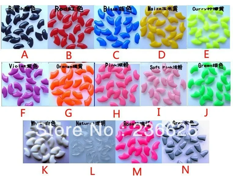 20 pcs/lot Pet Dog  Finger Grooming Floor Protect Pet Dog Nail Caps Claw Control Soft Paw Caps S ,M,L,XL,XL,XXL