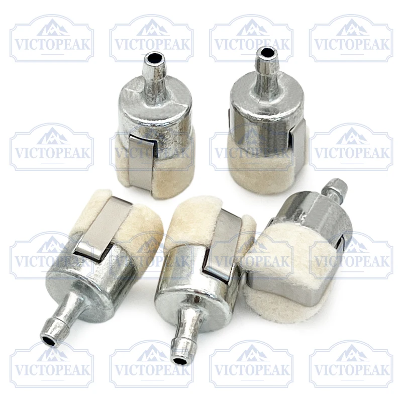 5-teiliger Kraftstofffilter aus Wollmaterial für Kettensägen-Freischneider für Gartenmaschinen