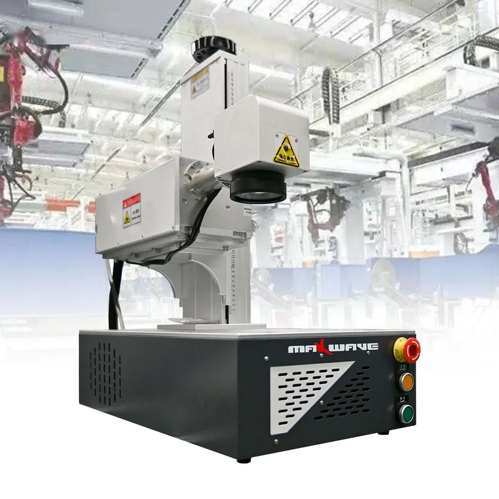 Fiber Laser Marking Machinee Maxwave air cooling UV Laser Marking Machine Continuous Wave For Metal And Non Metal