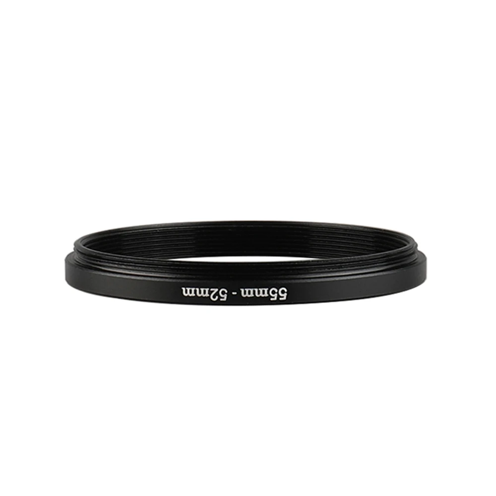 Aluminum Step Down Filter Ring 55mm-52mm 55-52mm 55 to 52 Filter Adapter Lens Adapter for Canon Nikon Sony DSLR Camera Lens