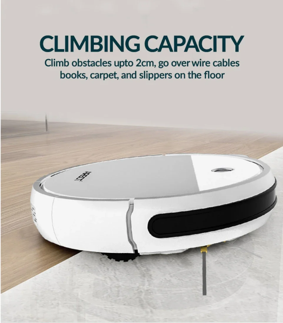 Aspiradora Robótica delgada Airbot A500, Robot inteligente, fregona de barrido, taza de polvo de 550 ml, tanque de agua, paño para fregar