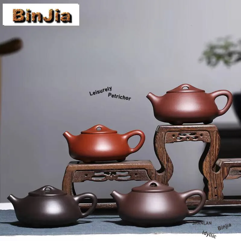 

Аутентичные китайские принадлежности для чайной церемонии, камень Цзыша, совок, горшок Исин, глиняный чайник, ручная работа, индивидуальная коллекция подарков