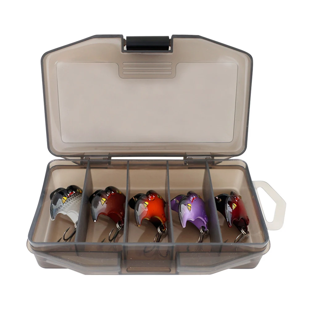 5 قطعة/صندوق الصيد السحر الخفافيش تصميم الطعم الاصطناعي سويم الصيد الطعوم الصيد والعتاد ل باس #6