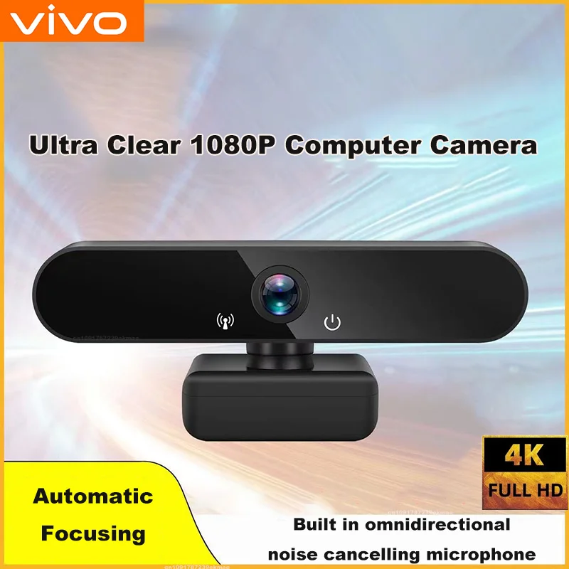 

VIVO HD 4K Webcam1080P 2K Web Camera Microphone Autofocus USB Computer Laptop Camera For Living / Video Calling / Conference
