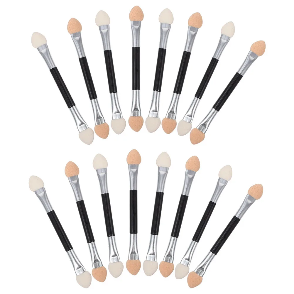 Juego de 30 Uds de herramientas de maquillaje de ojos de doble cara, herramientas de maquillaje de sombra de ojos para mujeres, aplicadores de viaje, palos de sombra de ojos
