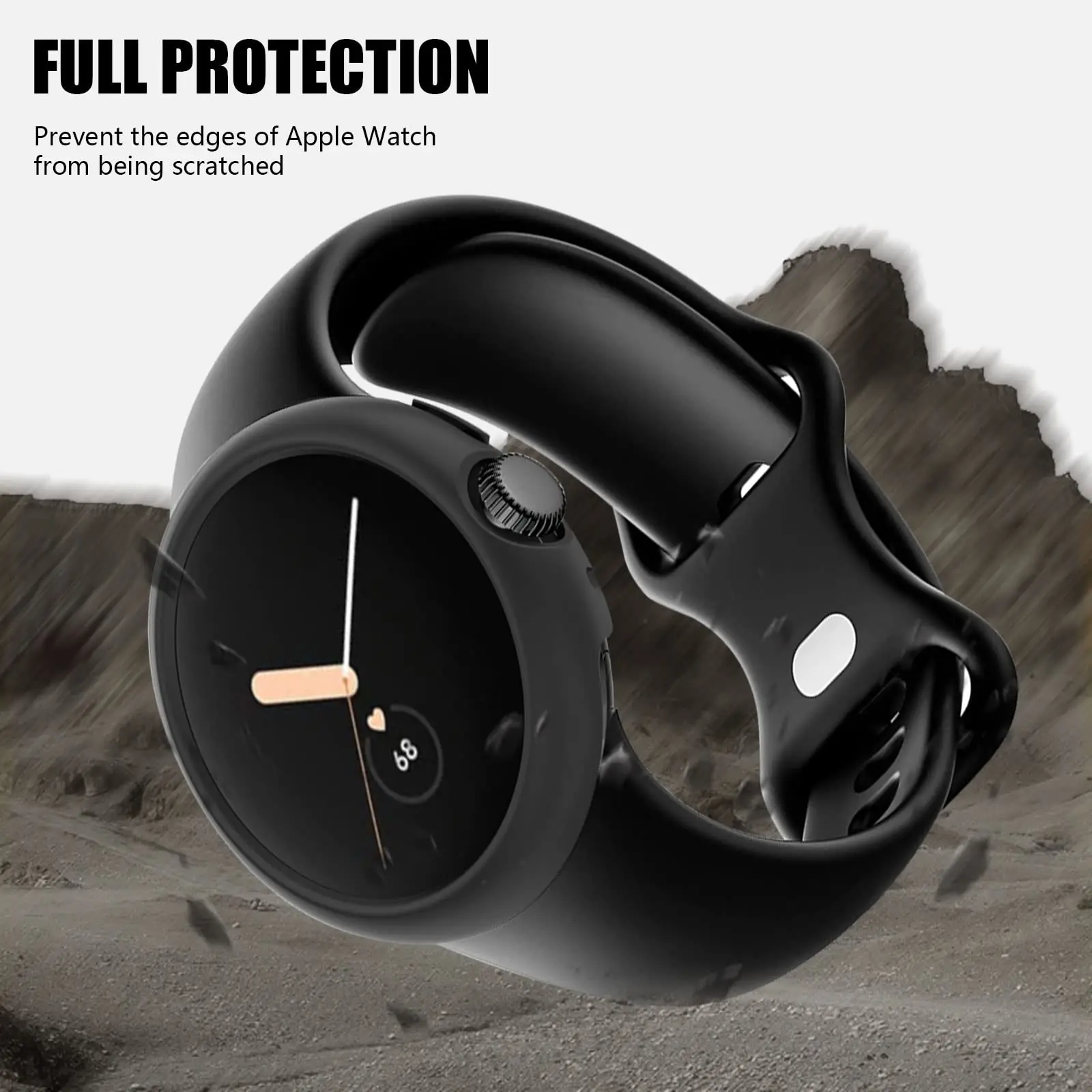 Funda para Google Pixel Watch 2022, Protector de Marco antiarañazos para PC, accesorios de caja de reloj Google Pixel