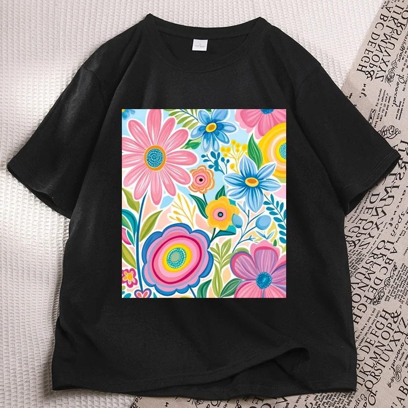 Sunshine State of Mind T Shirt Women Ladies Cute Summer T-shirt Trendy Beach Tee Cotton Short Sleeve Round Neck Clothes