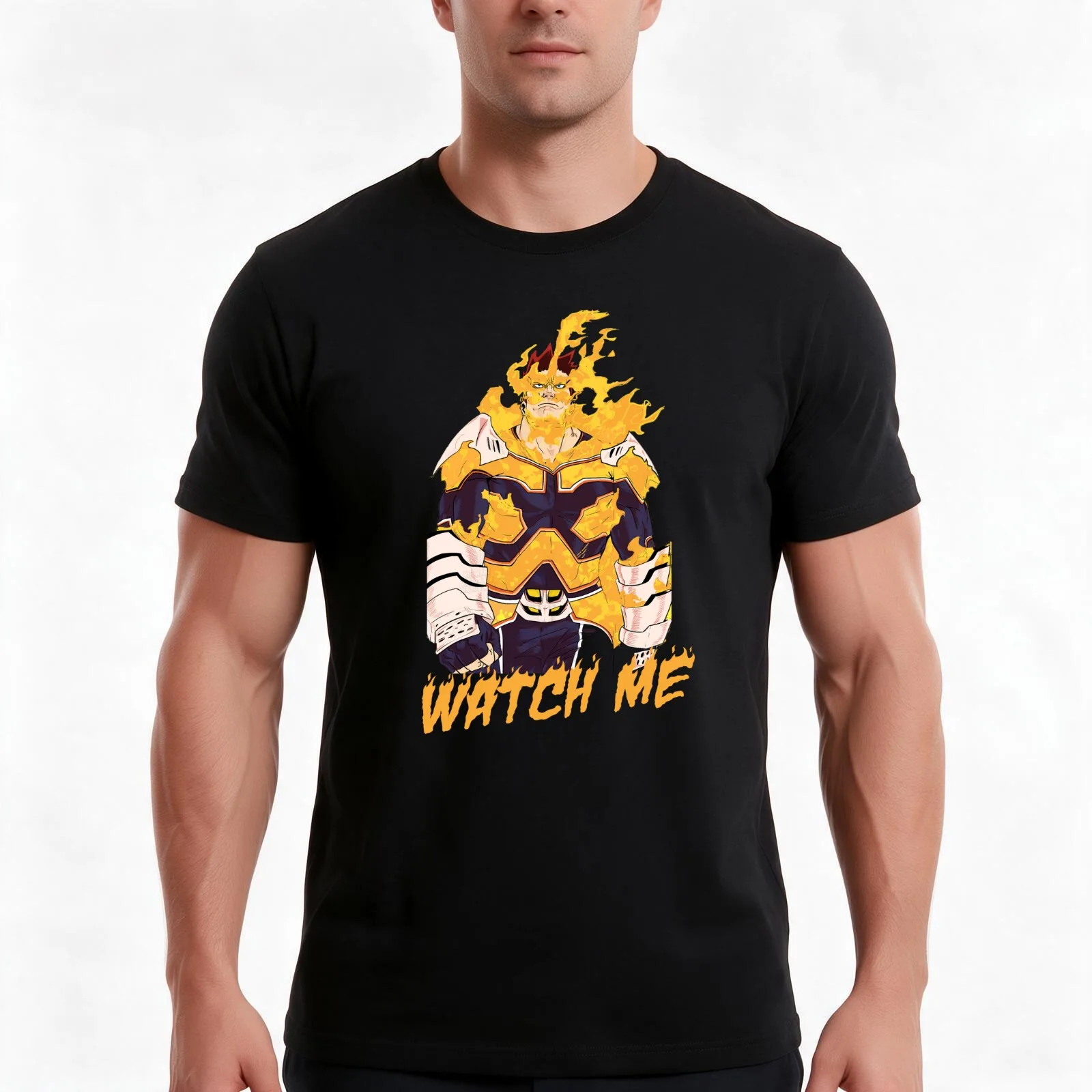 Endeavor Watch Me T-Shirt Summer Casual Cotton Tee Oversized Streetwear Tops Vintage Graphic Print Loose Fit Short Sleeve