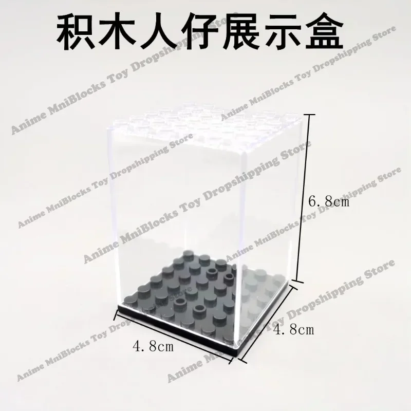 Acrylic Display Case Suitable for Anime Bricks Dolls Mini Action Toy Figura Building Blocks Stackable Storage Box Display Toys