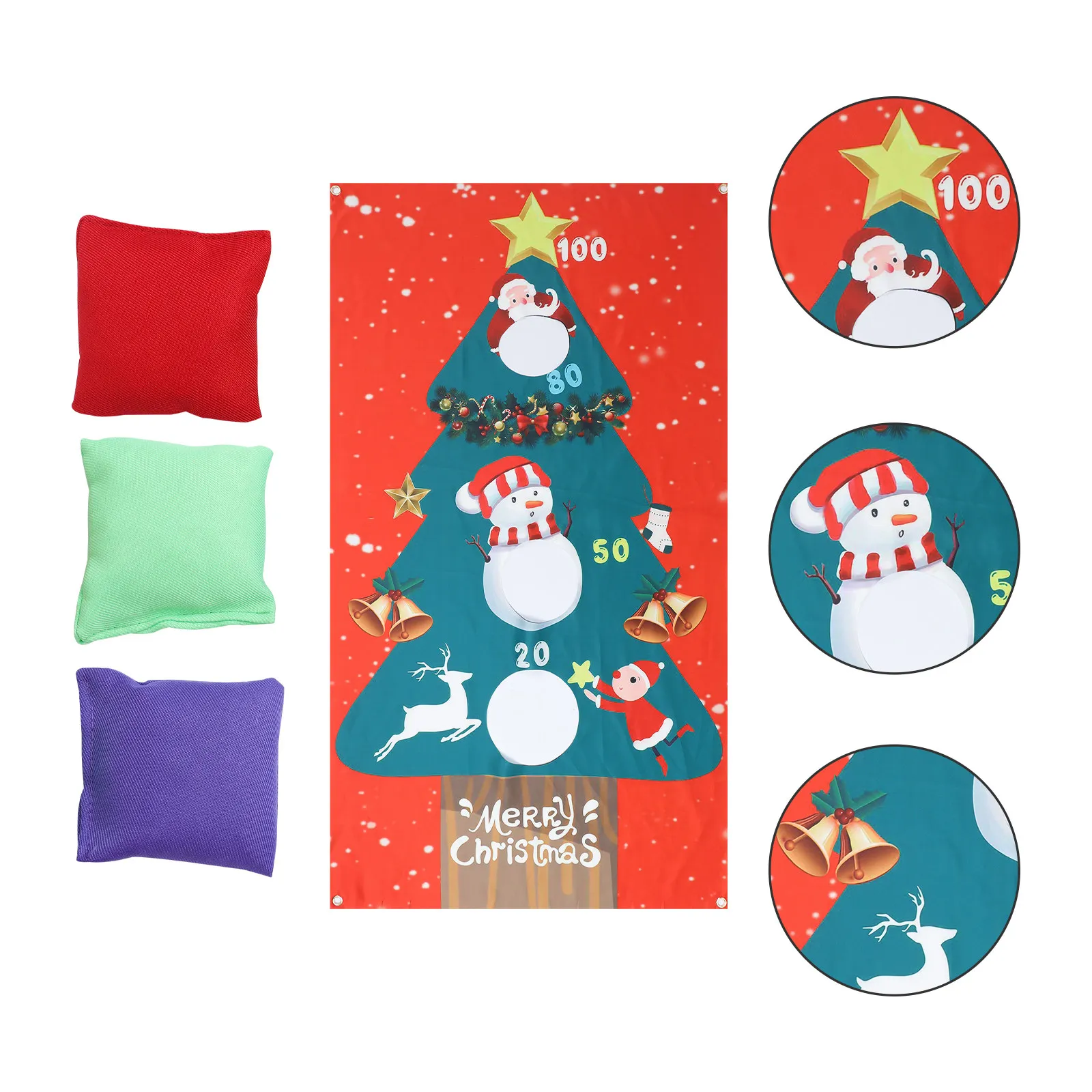 

Christmas Game Christmas Toss Game Toss Games Banner Christmas Sandbag Party Game