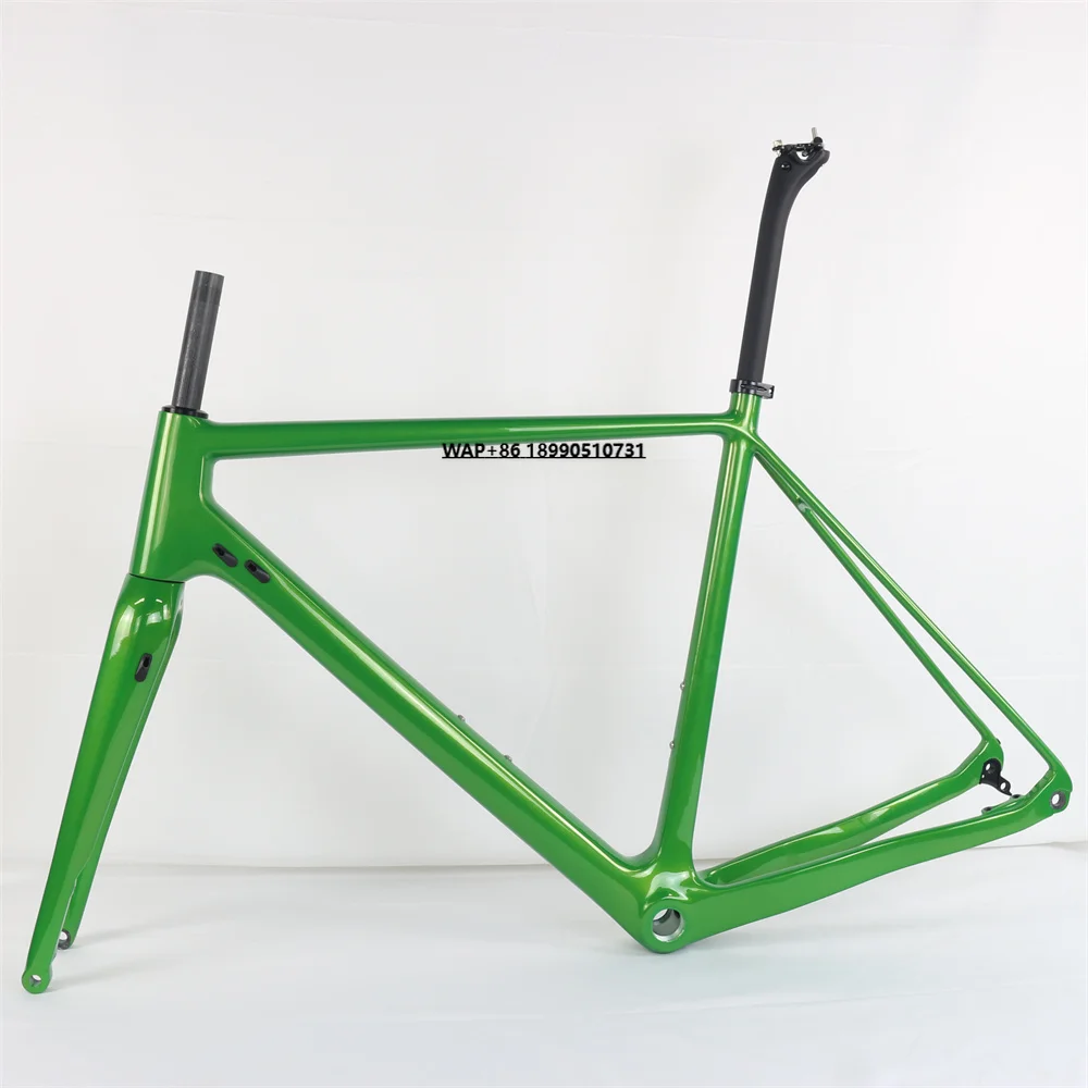 

Winowsports GR029 700C*42C BSA68 Carbon Gravel Bike Frameset 160MM Disc Brake for Gravel Bicycle Racing