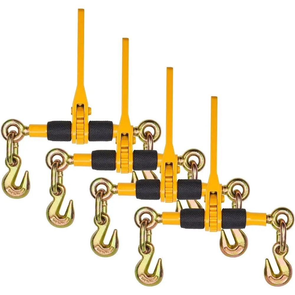 

Ratchet Chain Binder 1/4\-5/16\ 2600 lbs Heavy Duty for tie Down Ratchet 4 Piece Set