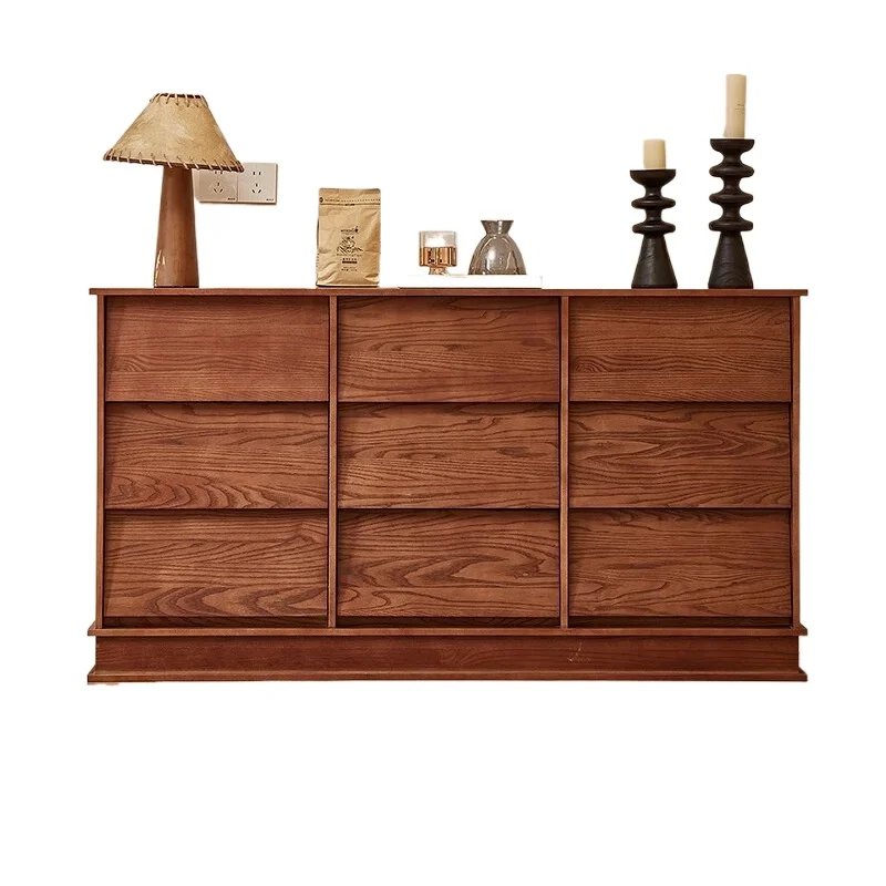 

Nine drawers, wardrobe, home living room storage cabinet, wall drawers, storage cabinet, vintage dining room side cabinet