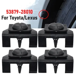 4 Set Car Front Fender Bumper Cover Clip Kit 53879-28010 538790R010 For Toyota Lexus RAV4 Highlander IQ Tacoma Mudguard Fastener