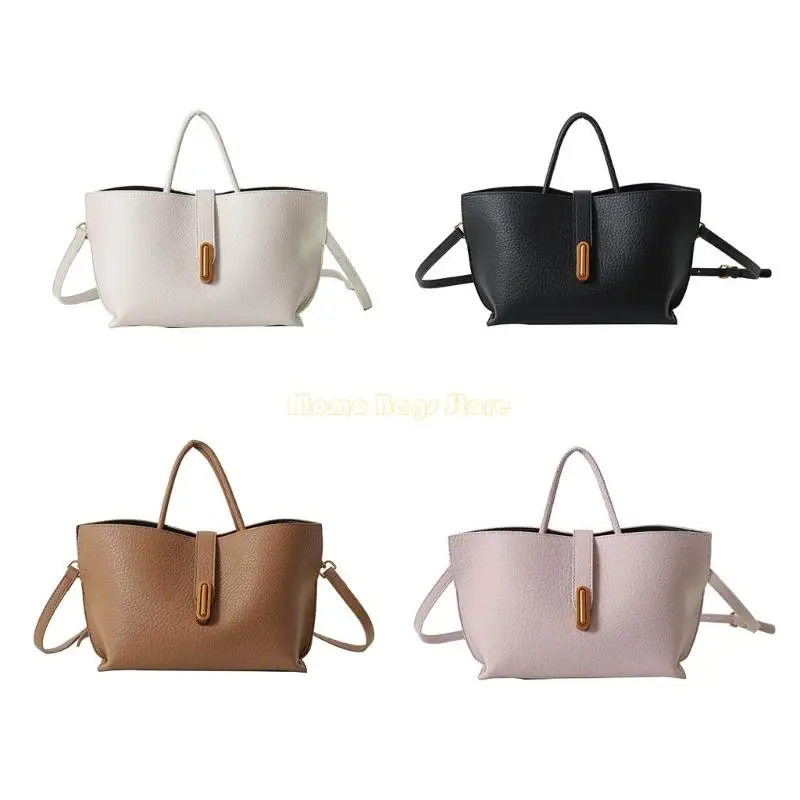 

X90D All-Matching Crossbody Bag for Women Simple Shoulder Bag Korean Styles Handbag Solid Color Bucket Bag Everyday Bag
