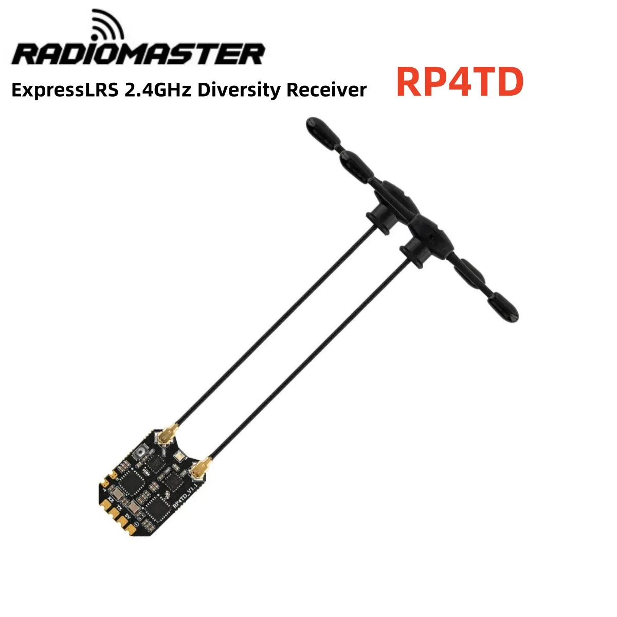 RadioMaster RP4TD ExpressLRS ELRS 2.4GHz Diversity Receiver Built in WIFI Dual TCXO for RC Airplane FPV Drones DIY Parts