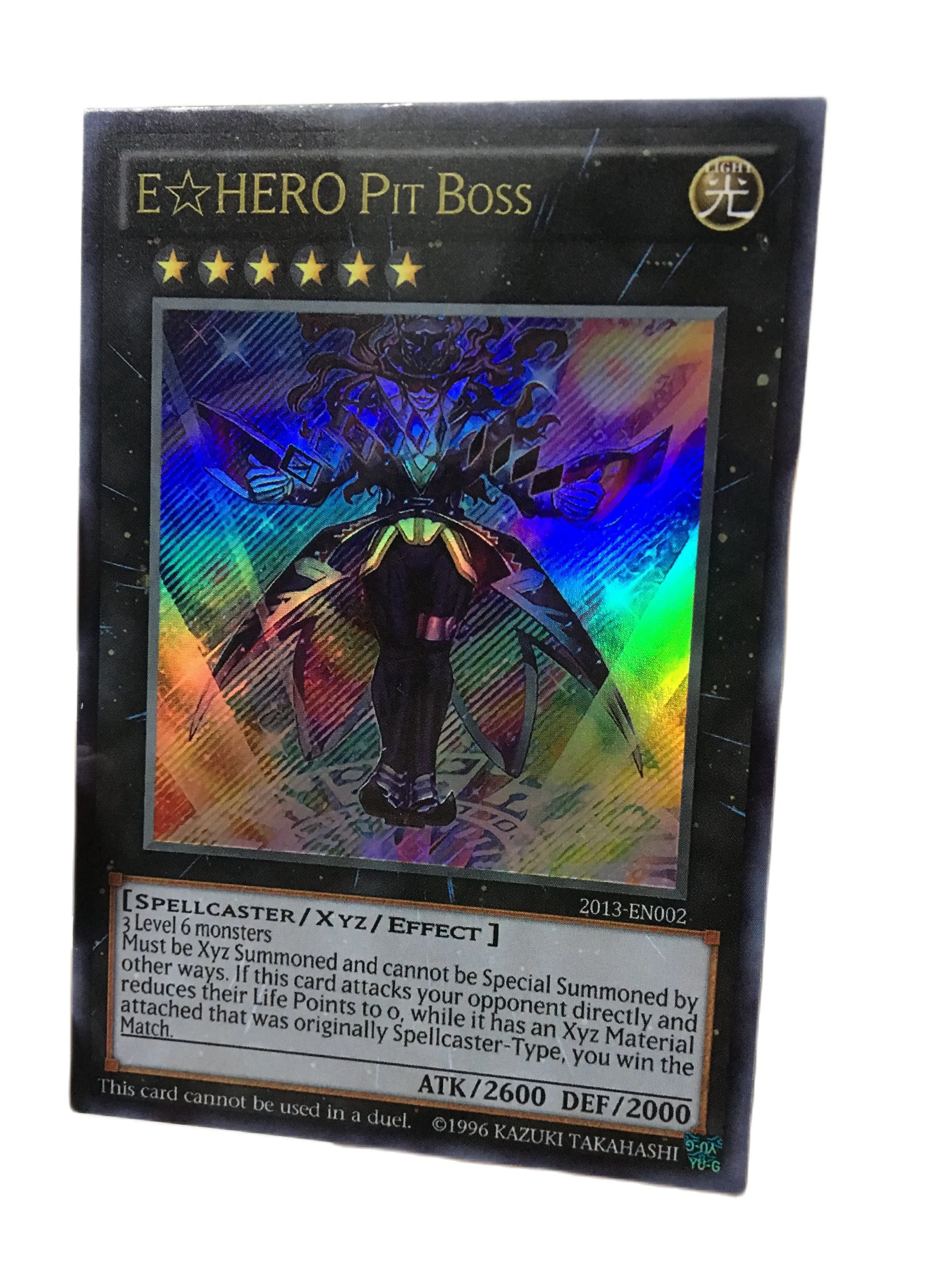 

Yu Gi Oh World Congress 2013 Prize Card E HERO Panel Performer DIY Hobby Collection Game Collection Anime Card