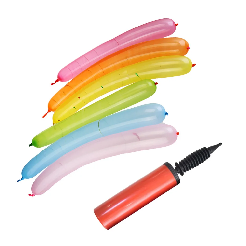 

100pcs Rocket Balloons Long Balloon Set Premium Latex Reusable For Outdoor Play Party Favors Gift Party Supplies