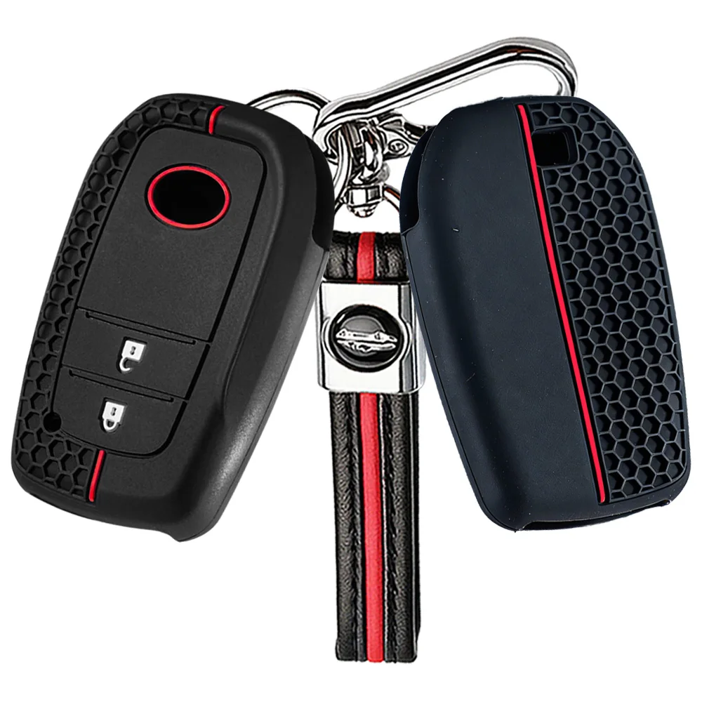Car Key Cover For Toyota Hilux 2024 Yaris Corolla 2023 Rav4 2021 CHR Revo Auris Innova Highlander Venza Fortune Key Holder