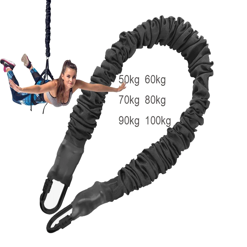 yoga vitality belt stretch elastic rope for bungee jumping Bungee Dance Resistance Belt Rope