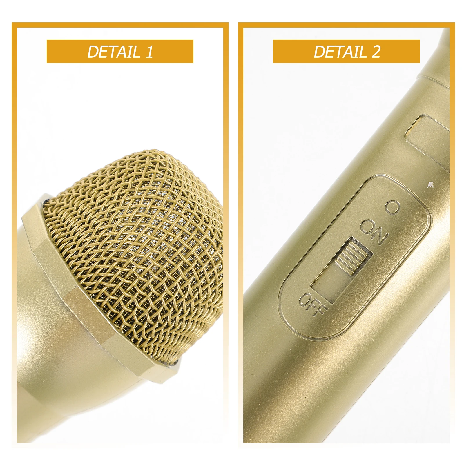 

3 Pcs Pretend Microphone Fake Prop Artificial Toy Props for Party Plastic Retro Model