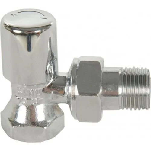 Eca G 1/2 ”Chrome Flounces Corner Radiator Valve